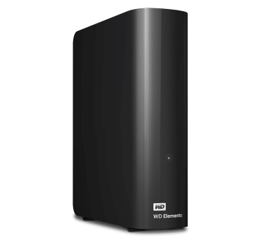 כונן אחסון חיצוני דיסק קשיח מכני ווסטרן דיגיטל Western Digital WDBWLG0120HBK-EESN Elements Desktop HDD Storage 12TB 3.5 Inch USB 3.2 Gen1